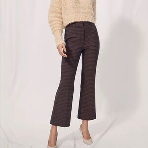Aritzia Black and Brown Patterned Trousers